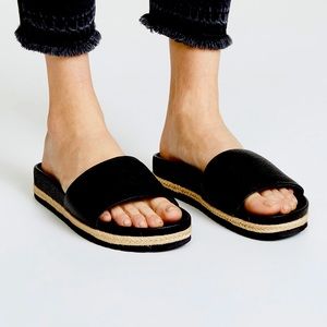 Vince leather slides